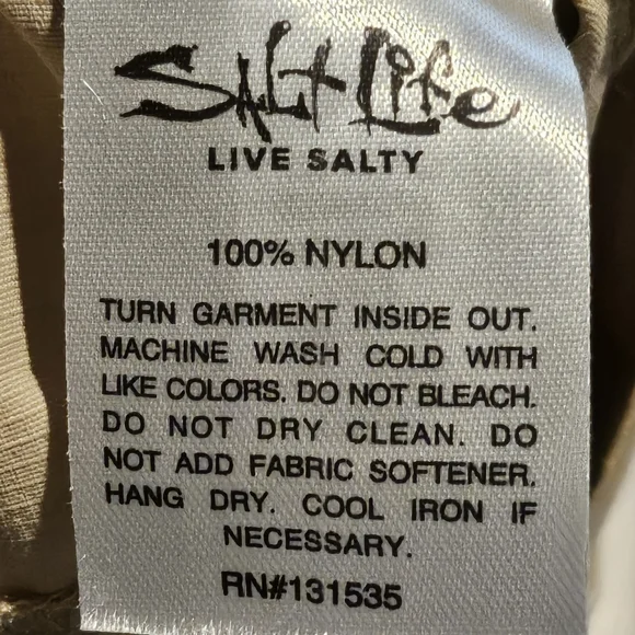 NWOT Salt Life Nylon Cargo Fishing Shorts - Size XL 7.5" Inseam - Picture 13 of 13